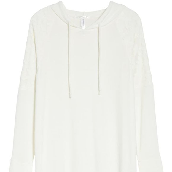 FLORA NIKROOZ Sleep Lounge Shirt in White Size Small - Picture 11 of 13